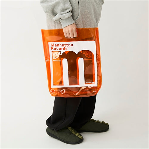 Manhattan Records × SECOND LAB. / PVC Shopper Bag 12inch ORANGE