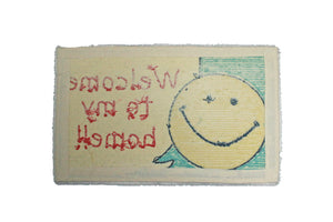 SMILE WELCOME RUG (green)