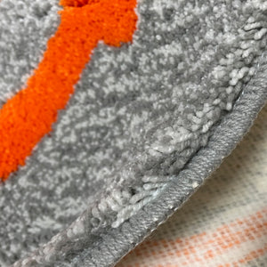 MIYOSHI RUG x SECOND LAB. SMILEY FACE RUG (GRAY)