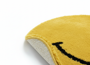 MIYOSHI RUG × SECOND LAB. スマイリーフェイスラグ イエロー – secondlab MIYOSHI RUG × SECOND LAB. スマイリーフェイスラグ イエロー – secondlab
