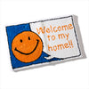 SMILE WELCOME RUG (blue)