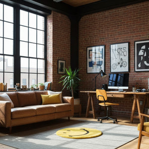 MIYOSHI RUG x SECOND LAB. SMILEY FACE RUG