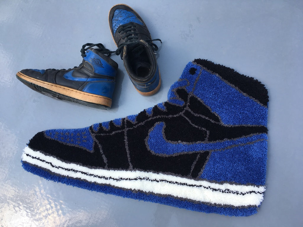 AJ1 RUG MAT BLKxBLUE